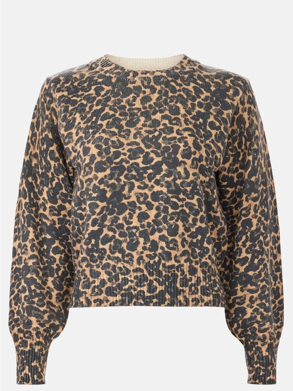 Leopard Print Crewneck Sweater